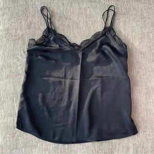 NWOT Black satin slip Abercrombie & Fitch small